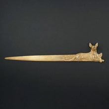 Load image into Gallery viewer, Dog Letter Opener French Antique Bronze