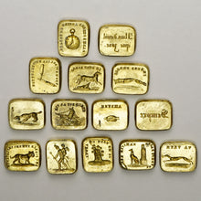Load image into Gallery viewer, Antique French Bronze Multiple Wax Seal Set Etui, Multiple Matrices