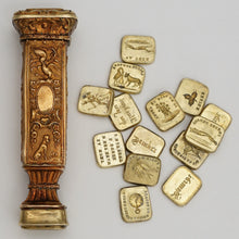 Load image into Gallery viewer, Antique French Bronze Multiple Wax Seal Set Etui, Multiple Matrices