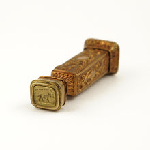 Load image into Gallery viewer, Antique French Bronze Multiple Wax Seal Set Etui, Multiple Matrices