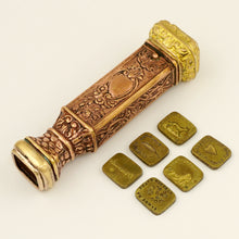 Load image into Gallery viewer, Antique French Bronze Multiple Wax Seal Set, Multi Various Stamps