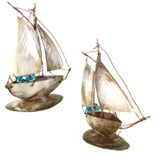 Load image into Gallery viewer, Figural mother of pearl inkstand, inkwell, French Grand Tour souvenir