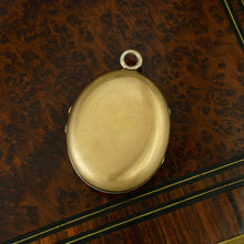 Load image into Gallery viewer, Antique French .800 Silver Photo Locket Pendant, Engraved Dog Portrait