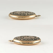 Load image into Gallery viewer, Antique French .800 Silver Photo Locket Pendant, Engraved Dog Portrait