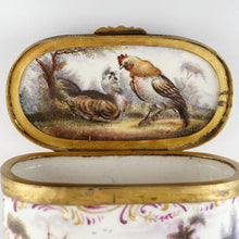 Load image into Gallery viewer, Meissen porcelain hand painted rooster & hen farm scene