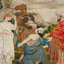 Load image into Gallery viewer, Petit Point Hand Done Needlepoint Tapestry Berlin Wool Needlework Wall Hanging Religious Biblical Scene