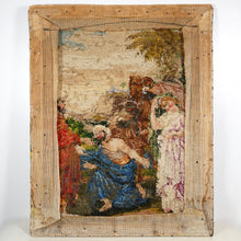Load image into Gallery viewer, Petit Point Hand Done Needlepoint Tapestry Berlin Wool Needlework Wall Hanging Religious Biblical Scene