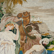 Load image into Gallery viewer, Petit Point Hand Done Needlepoint Tapestry Berlin Wool Needlework Wall Hanging Religious Biblical Scene