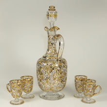 Load image into Gallery viewer, Moser enamel blown glass wine decanter