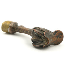 Load image into Gallery viewer, Antique Wax Seal Crown Monogram Figural Horse Leg, Saddle & Hoof, Equestrian Desk Stamp