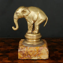 Load image into Gallery viewer, Antique French Gilt Bronze Elephant Wax Seal Desk Stamp Signed Garnier