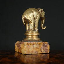 Load image into Gallery viewer, Antique French Gilt Bronze Elephant Wax Seal Desk Stamp Signed Garnier