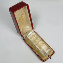 Load image into Gallery viewer, Antique Wax Seal Austrian Cut Crystal Intaglio Art Nouveau Mistletoe Pattern