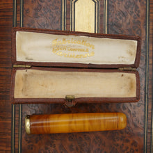 Load image into Gallery viewer, Antique French 18K Gold Mounted Amber Cigarette Holder or Cheroot Holder, Etui Case
