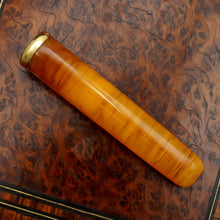 Load image into Gallery viewer, Antique French 18K Gold Mounted Amber Cigarette Holder or Cheroot Holder, Etui Case