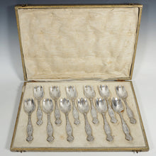 Load image into Gallery viewer, Frontenac by International Sterling Silver 12 Ice Cream Dessert Forks Set Lily Flower