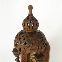 Load image into Gallery viewer, Antique Carved Wood Altar Piece Porcelain Portrait Plaque Virgin Mary & Infant Baby Jesus