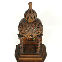 Load image into Gallery viewer, Antique Carved Wood Altar Piece Porcelain Portrait Plaque Virgin Mary & Infant Baby Jesus