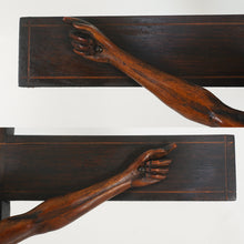 Load image into Gallery viewer, 30" Antique Carved Wood Jesus Christ Corpus Crucifix Church Altar Piece Religious Sculpture Statue Chapel Monastery