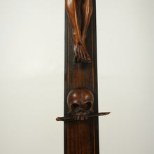 Load image into Gallery viewer, 30" Antique Carved Wood Jesus Christ Corpus Crucifix Church Altar Piece Religious Sculpture Statue Chapel Monastery