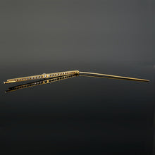 Load image into Gallery viewer, Antique Edwardian 14K Gold Diamond Bar Brooch Pin