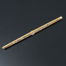 Load image into Gallery viewer, Antique Edwardian 14K Gold Diamond Bar Brooch Pin