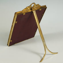 Load image into Gallery viewer, Antique French Napoleon III Gilt Bronze Photo Frame Empire Style Ormolu Mahogany Wood Table Top Picture Frame