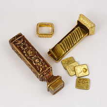 Load image into Gallery viewer, Antique French Bronze Multiple Wax Seal Set, Palais Royal Sceau Cachet Etui Case, Multiple Stamps Matrices