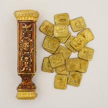 Load image into Gallery viewer, Antique French Bronze Multiple Wax Seal Set, Palais Royal Sceau Cachet Etui Case, Multiple Stamps Matrices