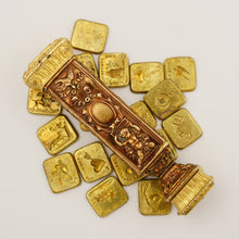 Load image into Gallery viewer, Antique French Bronze Multiple Wax Seal Set, Palais Royal Sceau Cachet Etui Case, Multiple Stamps Matrices