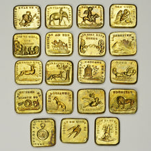 Load image into Gallery viewer, Antique French Bronze Multiple Wax Seal Set, Palais Royal Sceau Cachet Etui Case, Multiple Stamps Matrices