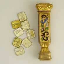 Load image into Gallery viewer, Antique French Enamel Multiple Wax Seal Set, Palais Royal Sceau Cachet Etui, Various Stamps Matrices