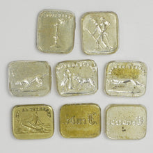 Load image into Gallery viewer, Antique French Enamel Multiple Wax Seal Set, Palais Royal Sceau Cachet Etui, Various Stamps Matrices