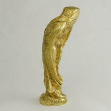 Load image into Gallery viewer, Signed Antique French Gilt Bronze Eagle Wax Seal Animalier Desk Stamp