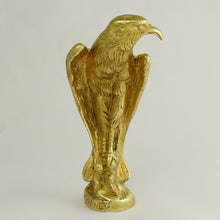 Load image into Gallery viewer, Signed Antique French Gilt Bronze Eagle Wax Seal Animalier Desk Stamp