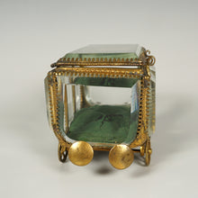 Load image into Gallery viewer, Antique Victorian Beveled Glass Jewelry Box Vitrine