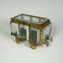 Load image into Gallery viewer, Antique Victorian Beveled Glass Jewelry Box Vitrine