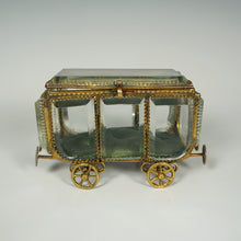 Load image into Gallery viewer, Antique Victorian Beveled Glass Jewelry Box Vitrine