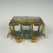Load image into Gallery viewer, Antique Victorian Beveled Glass Jewelry Box Vitrine
