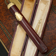 Load image into Gallery viewer, Antique French 18K Gold Cherry Amber Cigarette Holder or Cheroot Holder, Etui Case