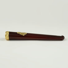 Load image into Gallery viewer, Antique French 18K Gold Cherry Amber Cigarette Holder or Cheroot Holder, Etui Case