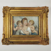 Load image into Gallery viewer, Antique Miniature Portrait Painting Georgian Era Gouache on Vellum Gilt Wood Frame