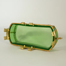 Load image into Gallery viewer, Antique French Empire Gilt Bronze Ormolu Glass Jardiniere Table Centerpiece