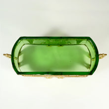 Load image into Gallery viewer, Antique French Empire Gilt Bronze Ormolu Glass Jardiniere Table Centerpiece