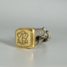 Load image into Gallery viewer, Stamp Joan of Arc Statue Figure, Signed Alfred Daubrée