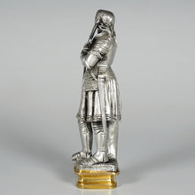 Load image into Gallery viewer, Stamp Joan of Arc Statue Figure, Signed Alfred Daubrée