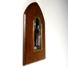 Load image into Gallery viewer, Antique French Limoges Enamel Portrait Plaque Joan of Arc, Religious Miniature Scene
