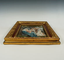 Load image into Gallery viewer, Antique French Hand Painted Porcelain Portrait Plaque Madonna & Baby Jesus, Dated 1899