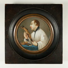 Load image into Gallery viewer, Antique Hand Painted Miniature Portrait Painting of St. Casimir, Religious Scene