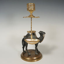 Load image into Gallery viewer, Antique French Napoleon III Figural Camel Cigar / Cigarillo Holder Table Top Display Stand
